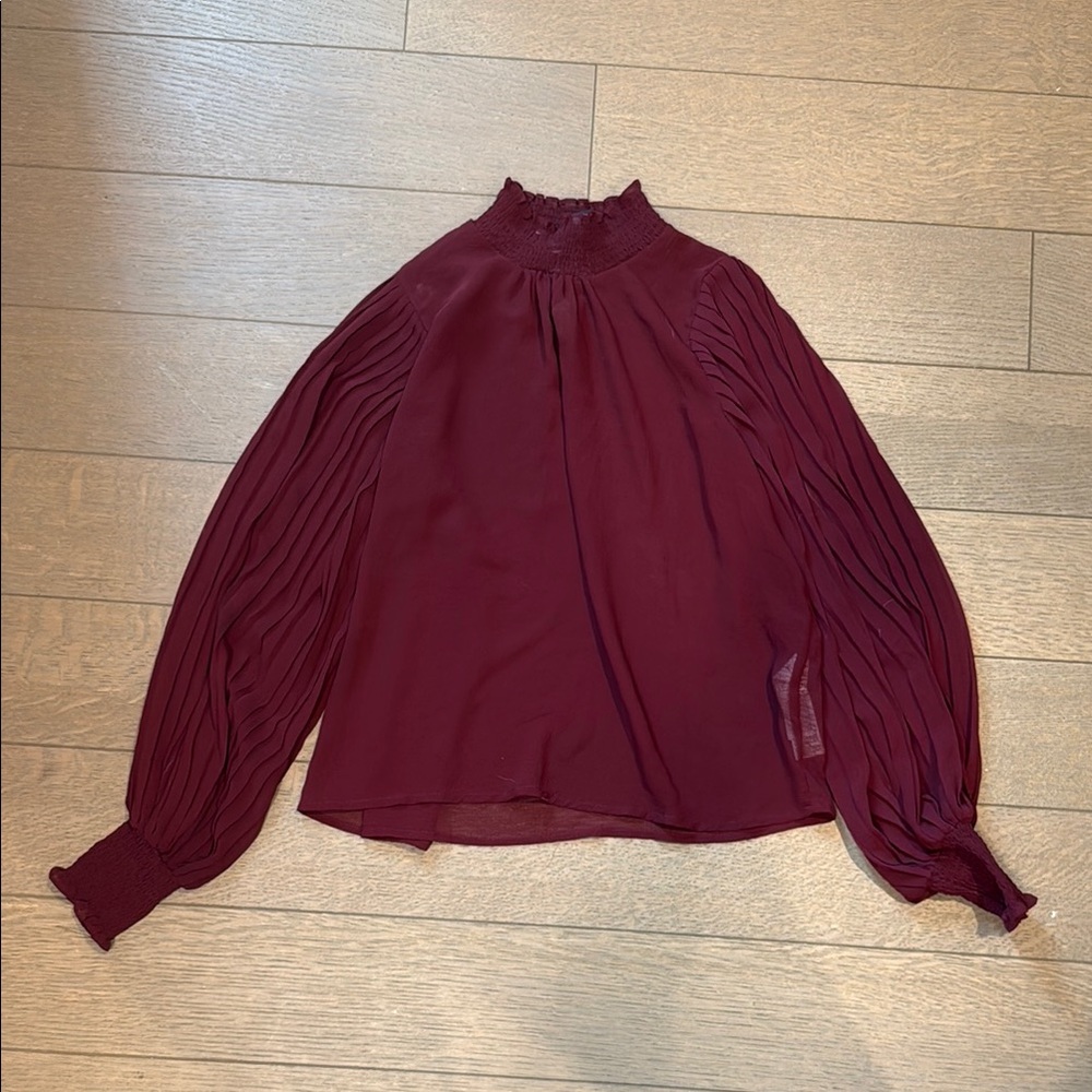 Elegant Burgundy Blouse